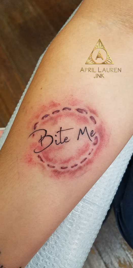 Bite Me Tattoo