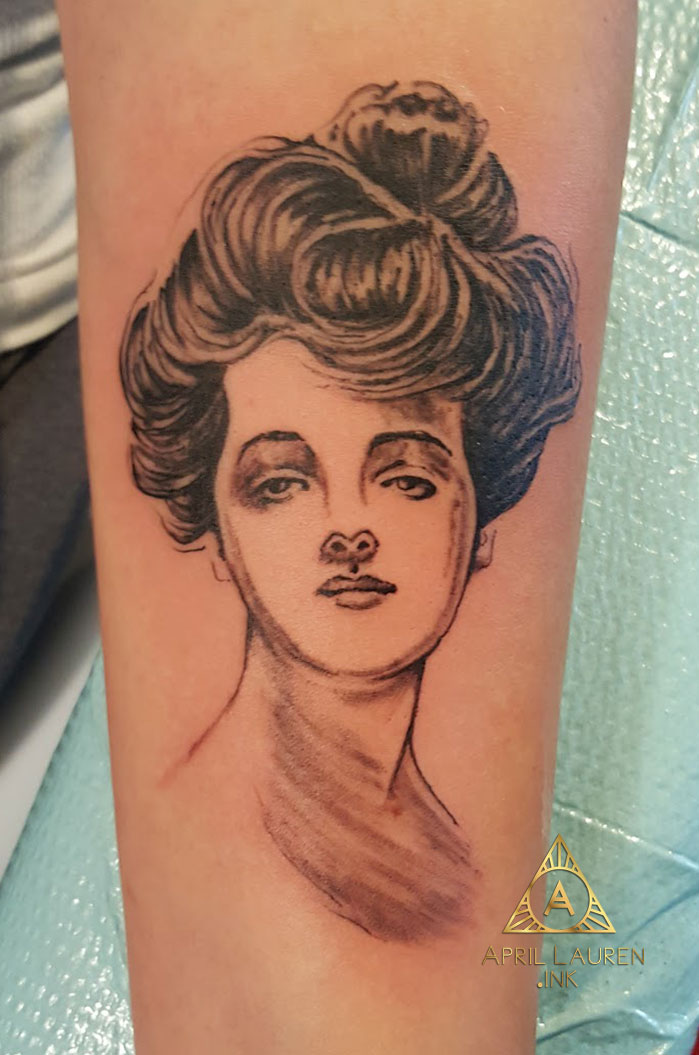 Gibson Girl Tattoo