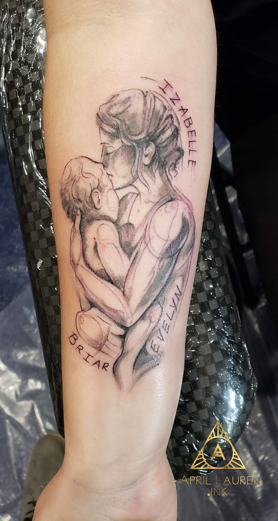 Mother Child Tattoo