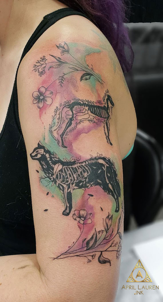 Abstract Animal Xray Tattoo